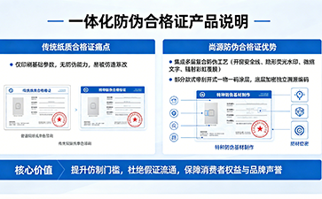 防偽合格證一體化解決方案，規(guī)范品控溯源雙重保障