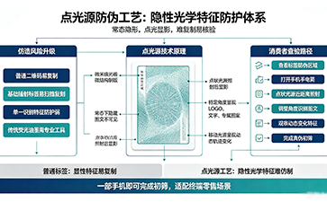 點(diǎn)光源工藝防偽標(biāo)簽：創(chuàng)新光學(xué)加密，打造可視化高階防偽方案