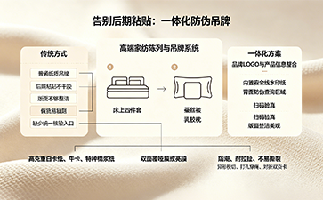 家紡品牌專屬防偽吊牌，一物一碼筑牢正品市場防線